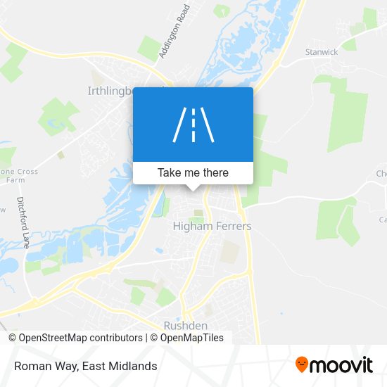 Roman Way map