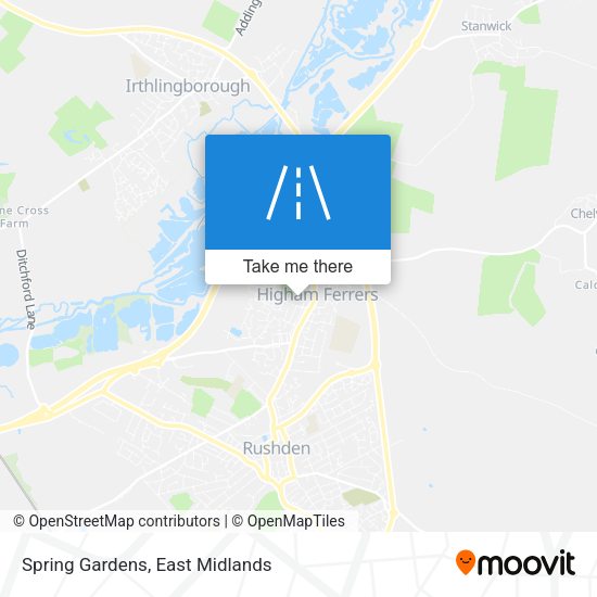 Spring Gardens map