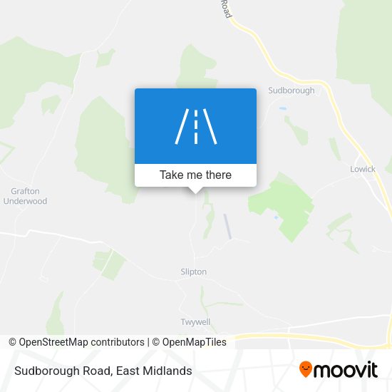 Sudborough Road map