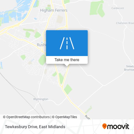 Tewkesbury Drive map
