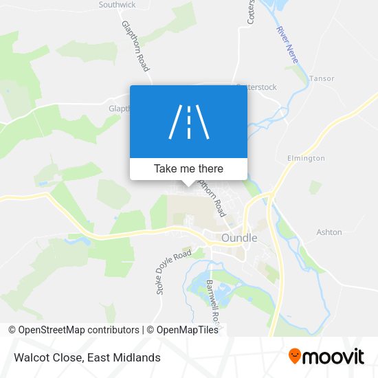 Walcot Close map