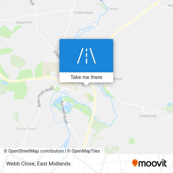 Webb Close map