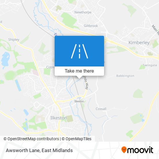 Awsworth Lane map