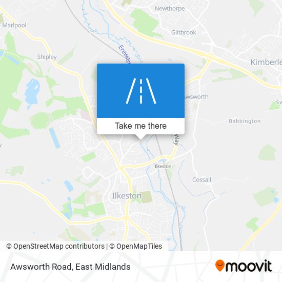 Awsworth Road map