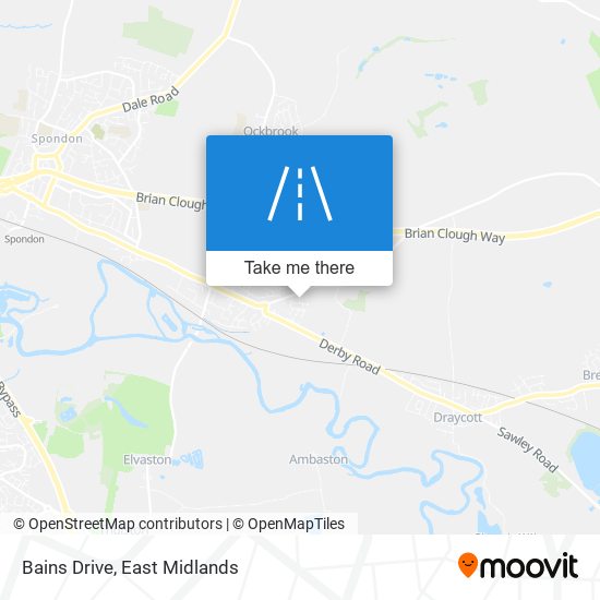 Bains Drive map