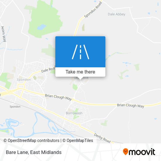 Bare Lane map