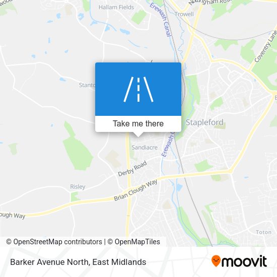 Barker Avenue North map