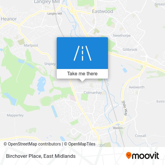 Birchover Place map