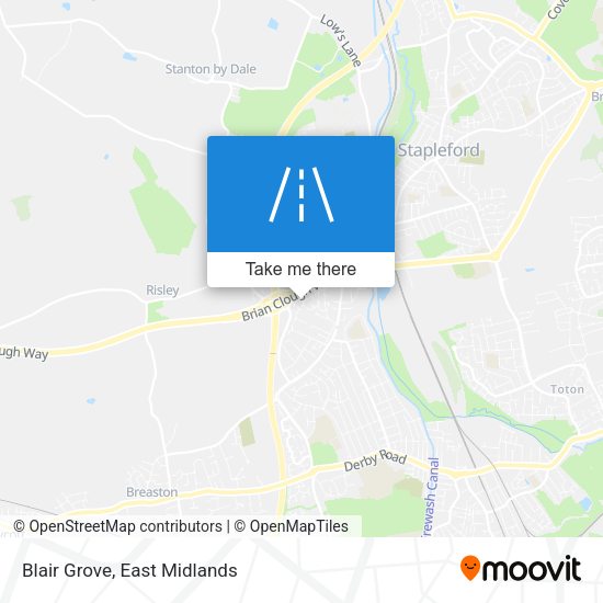 Blair Grove map