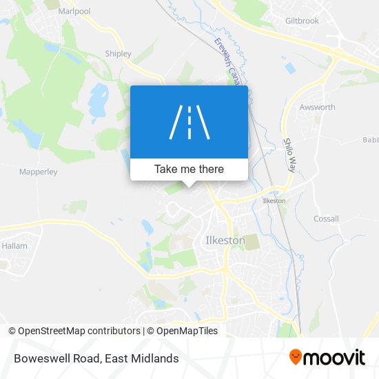 Boweswell Road map