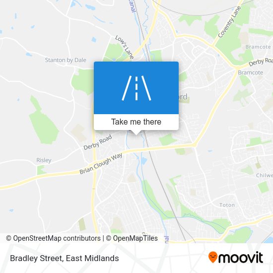 Bradley Street map