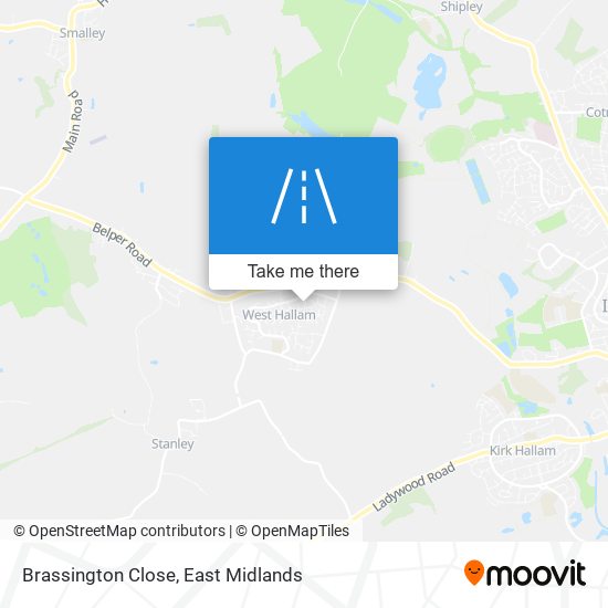Brassington Close map