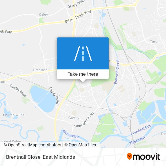 Brentnall Close map