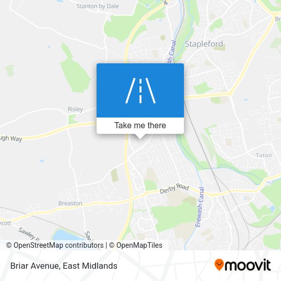 Briar Avenue map