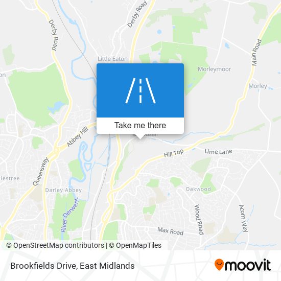 Brookfields Drive map