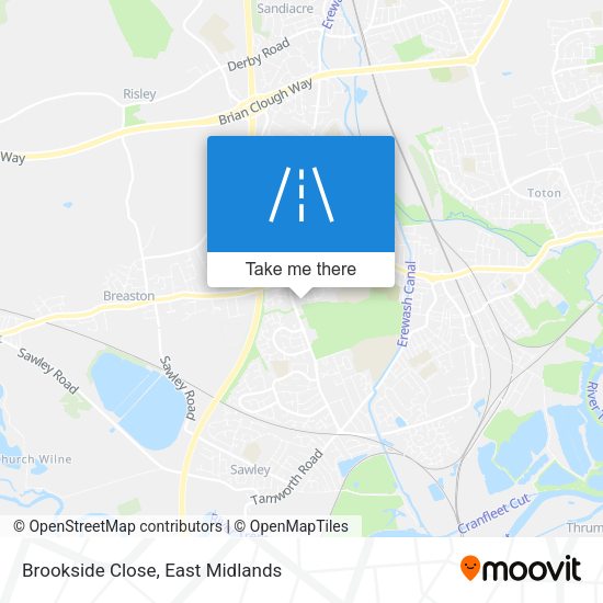 Brookside Close map