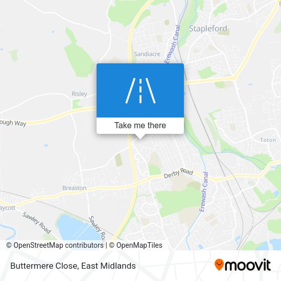 Buttermere Close map