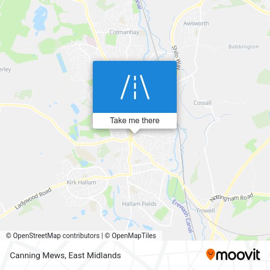 Canning Mews map
