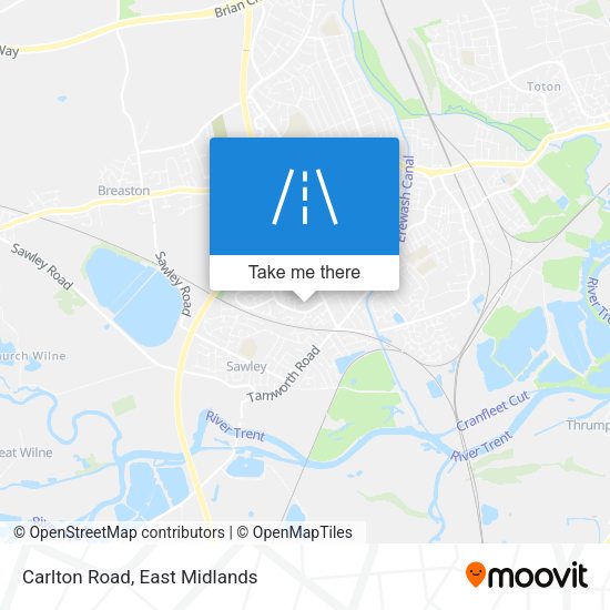 Carlton Road map