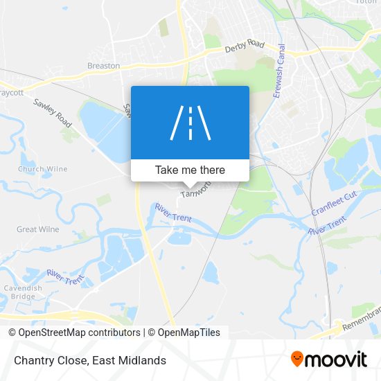 Chantry Close map