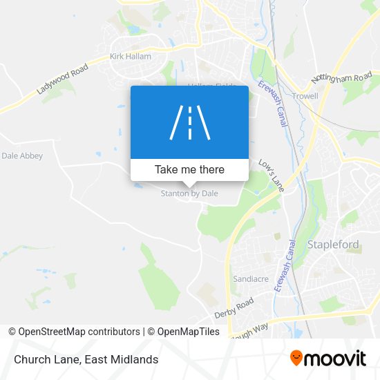 Church Lane map