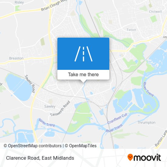 Clarence Road map