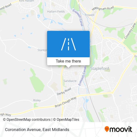 Coronation Avenue map