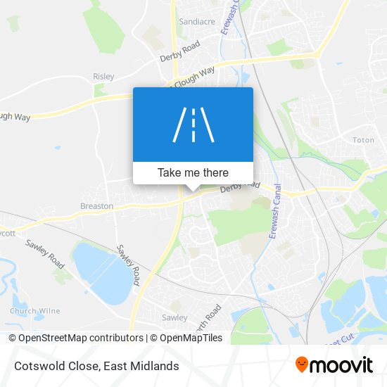 Cotswold Close map