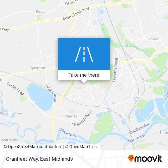 Cranfleet Way map