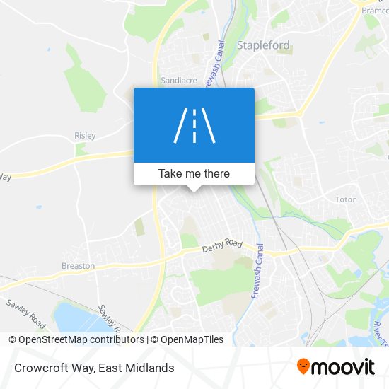 Crowcroft Way map