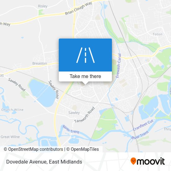 Dovedale Avenue map