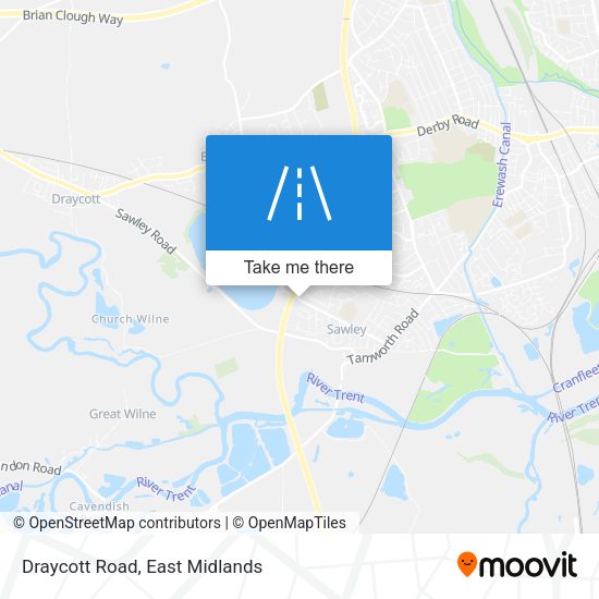 Draycott Road map