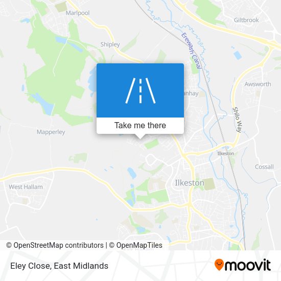 Eley Close map