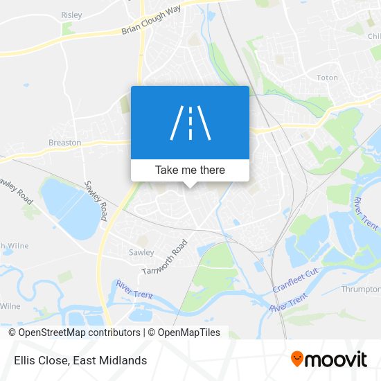 Ellis Close map