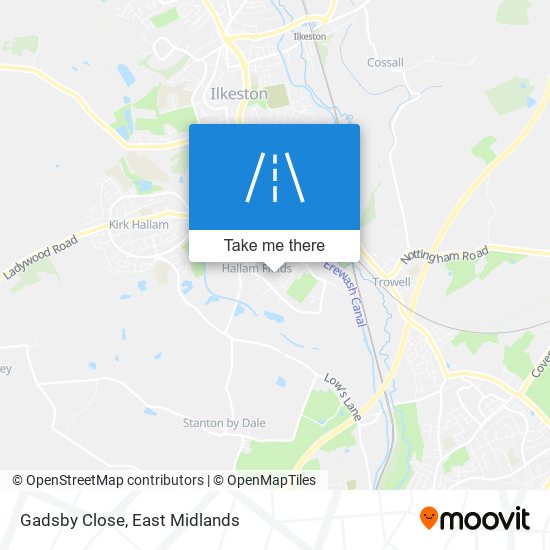 Gadsby Close map