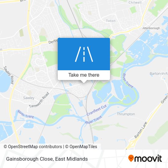 Gainsborough Close map