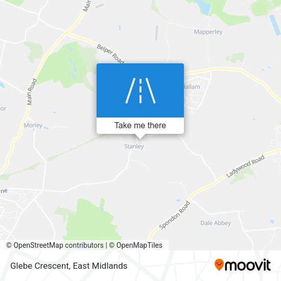 Glebe Crescent map