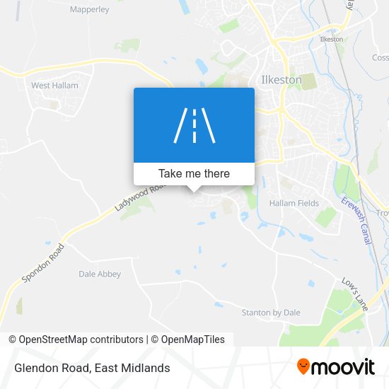 Glendon Road map