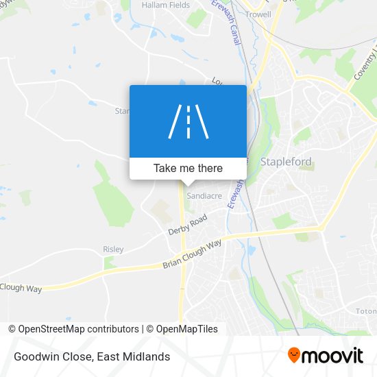 Goodwin Close map