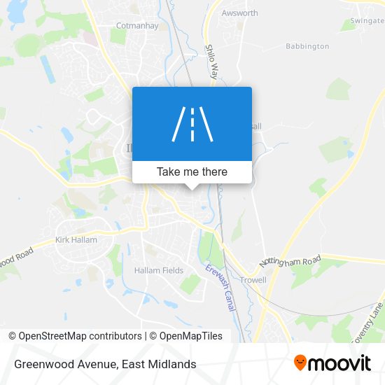 Greenwood Avenue map