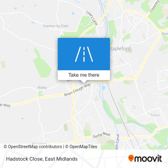 Hadstock Close map