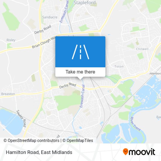 Hamilton Road map