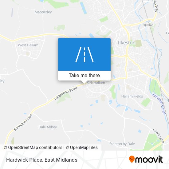 Hardwick Place map