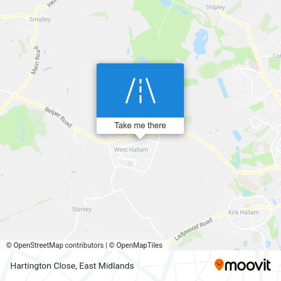 Hartington Close map
