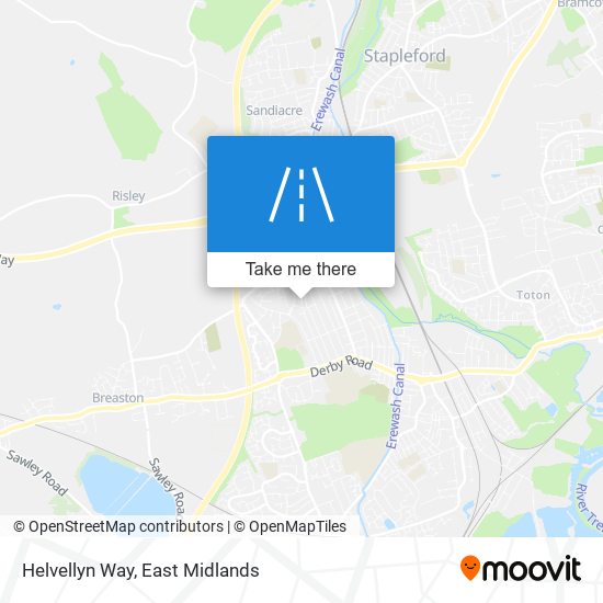 Helvellyn Way map