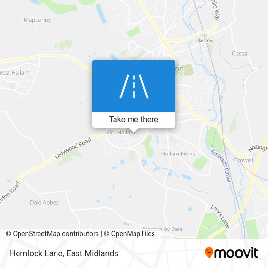 Hemlock Lane map