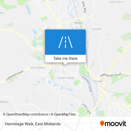 Hermitage Walk map