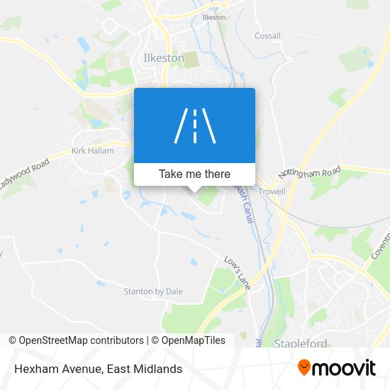Hexham Avenue map