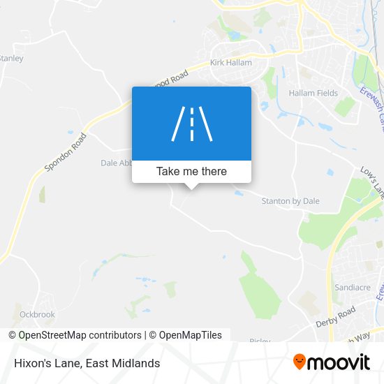 Hixon's Lane map