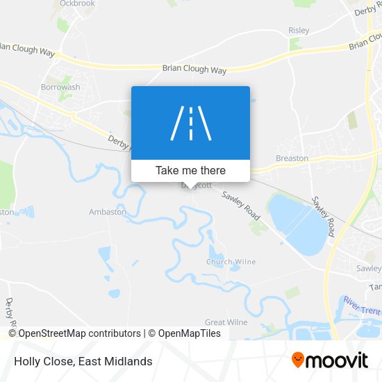 Holly Close map